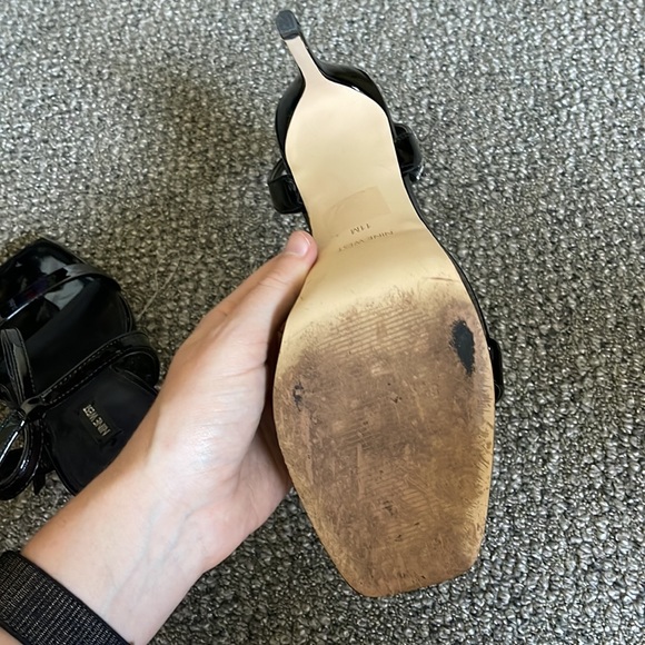 Nine West Zadie size 11 patent black platform sandal - Picture 6 of 6